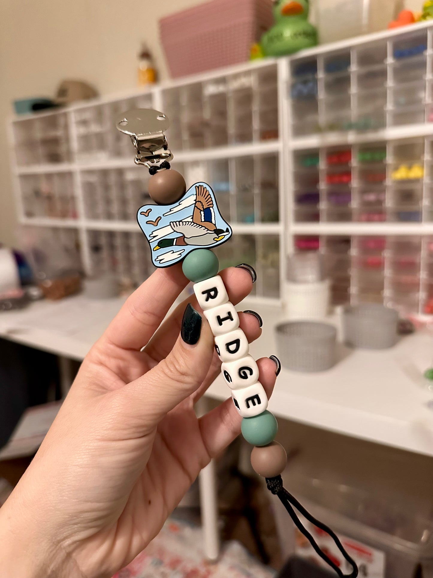 Mallard Duck Name Clip