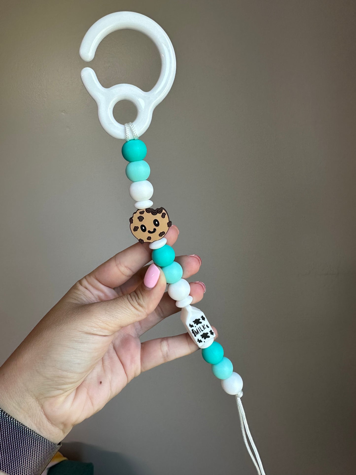 Cookies + Milk Stroller Clip