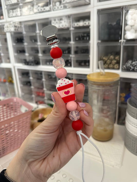 Love Latte Pacifier Clip