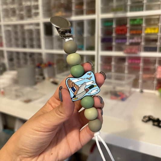 Mallard Duck Pacifier Clip