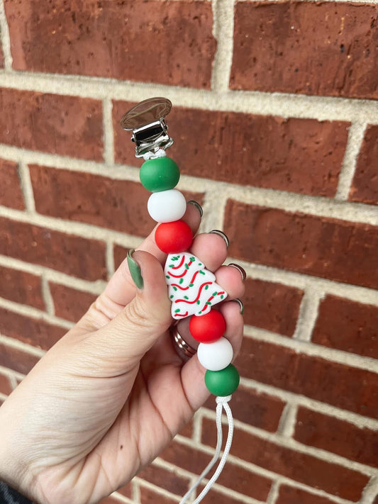 Tree Cake Pacifier Clip