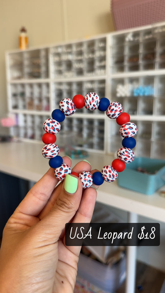 [IN STOCK] USA Leopard Teething Ring