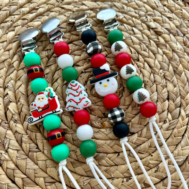 WS Christmas Pacifier Clip