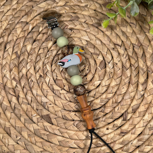 Duck Hunting Duo Pacifier Clip