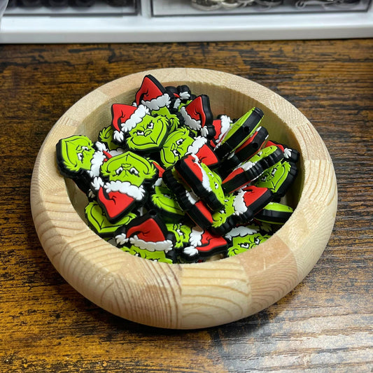 Mean Green Guy Focal Bead