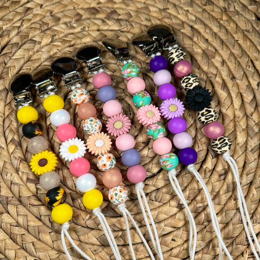Wholesale Flower Pacifier Clip