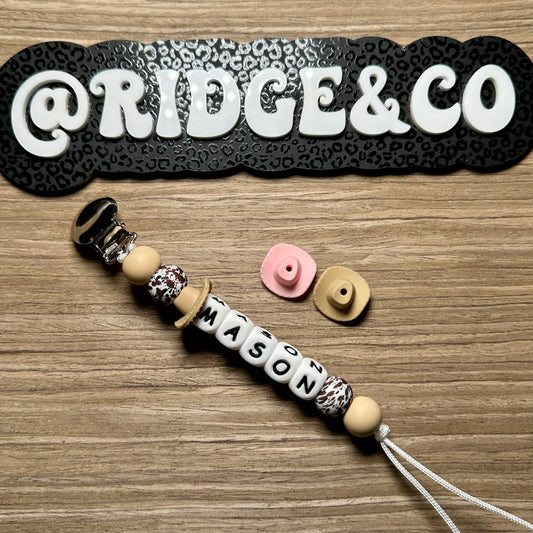 Cowboy Hat Name Clip