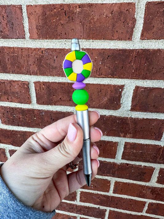King Cake Individual Ink Pen