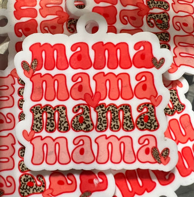 Distressed MAMA Acrylic Key Tag