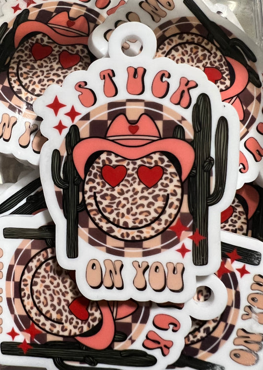 Stuck on You Acrylic Key Tag