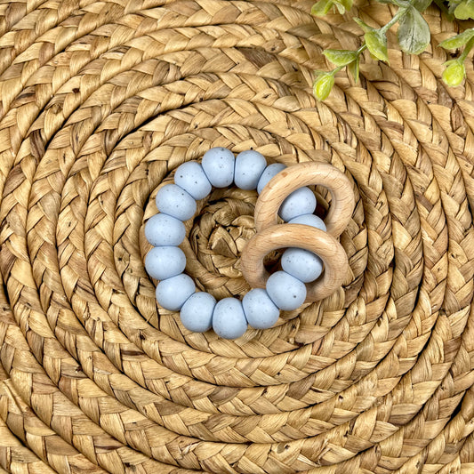 Pack of 10: Solid Rattle Rings