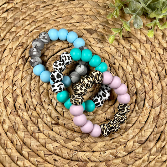 Pack of 10: Printed Teething Rings