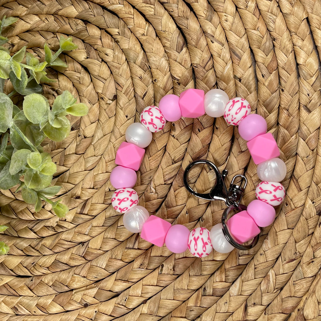 Breast Cancer Awareness Wristlet